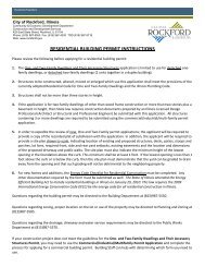 residential building permit instructions - the City of Rockford