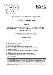 2004 Round 1 - Royal Society of Chemistry