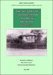 ninety years of service - University Hospital Southampton NHS ...