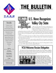 The Bulletin - Alumni Association - Valley City State University