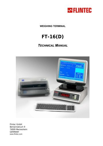 ft-16(d) technical manual - Flintec Polska