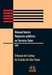 Repasses PÃºblicos ao Terceiro Setor - Tribunal de Contas do ...