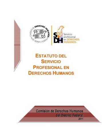 Estatuto SPDH - Comisión de Derechos Humanos del Distrito Federal