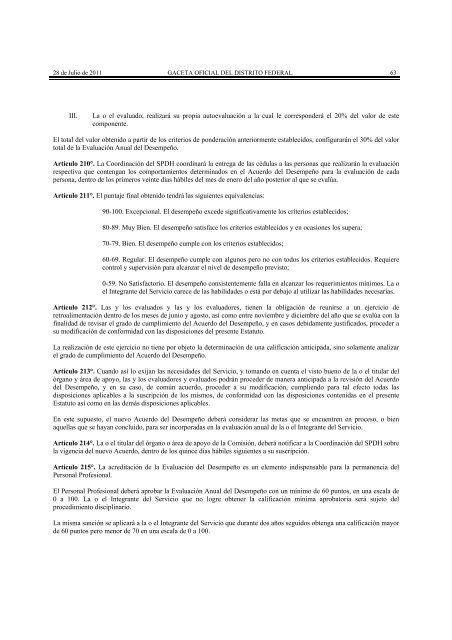 Estatuto SPDH - Comisión de Derechos Humanos del Distrito Federal