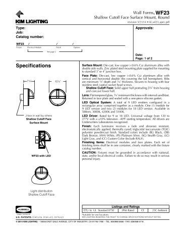 Shallow Cutoff Face Surface Mount - Kim Lighting