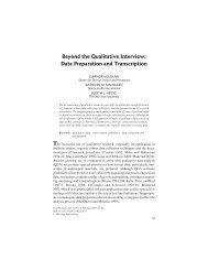 Beyond the Qualitative Interview: Data Preparation and ... - E-Journal