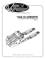 1968-76 CORVETTE - Vintage Air