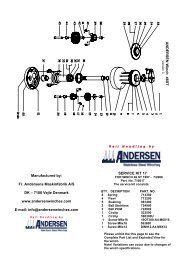 Service Kit 17 - ANDERSEN Winches