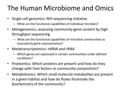 The Human Microbiome - Bioconductor