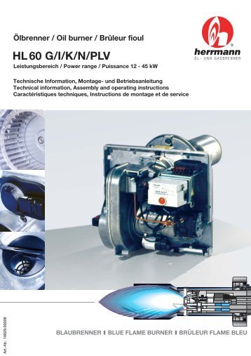 HL 60 G/I/K/N/PLV Ãlbrenner / Oil burner / BrÃ»leur fioul