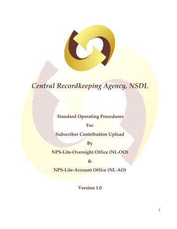 Contribution Upload Process - CRA - NSDL