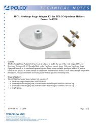 JEOL NeoScope Stage Adapter Kit for PELCO ... - Ted Pella, Inc.