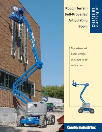 Rough Terrain Self-Propelled Articulating Boom Z ... - Eurolift.com.ar