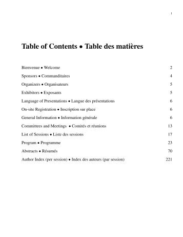 Programme et rÃ©sumÃ©s (pdf) - SociÃ©tÃ© statistique du Canada