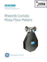 Rheonik Coriolis Meter General Brochure