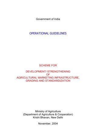 OPERATIONAL GUIDELINES - Agmarknet