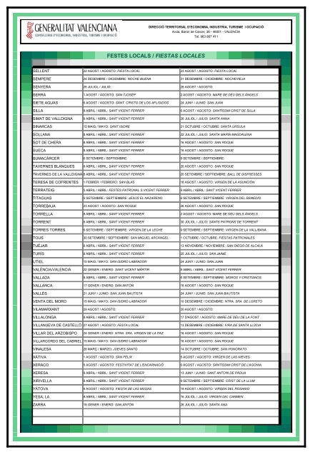 calendari laboral - 2013 - calendario laboral - STM Intersindical ...