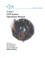 C-Navâ¢ GPS System Operations Manual - C-Nav World DGNSS