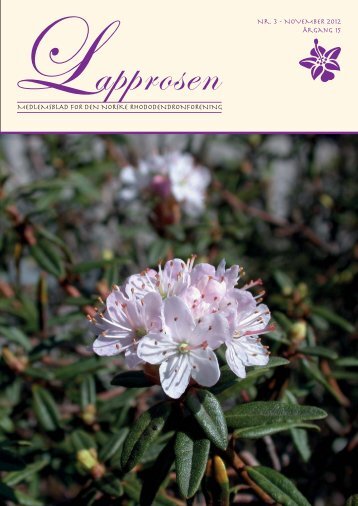 Lapprosen nr 3 2012 - Den norske Rhododendronforening