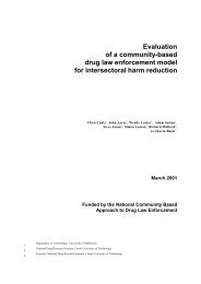Evaluation of a community-based drug law enforcement model for ...