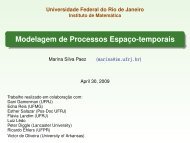 Modelagem de Processos EspaÃ§o-temporais - UFRJ