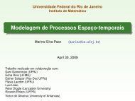 Modelagem de Processos Espaço-temporais - UFRJ