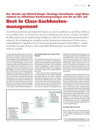 Artikel aus clinicum 3-11, Sachkostenmanagement ... - Roland Berger