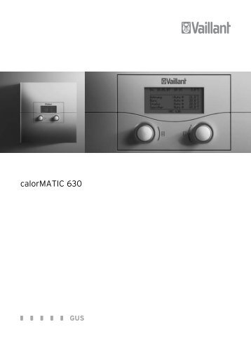 calorMATIC 630 - Vaillant