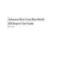 EDI Report User Guide - Arkansas Blue Cross and Blue Shield