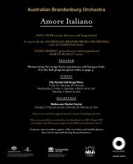 Amore Italiano - Australian Brandenburg Orchestra