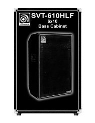 AMPEG SVT-610HLF 6x10 Bass Cabinet