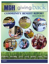 Community Benefit Report - Marion General Hospital