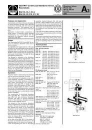 GESTRAÂ® Continuous Blowdown Valves Reactomats ... - Fagerberg