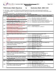 Destination Mathâ¢ Mastering Skills & Concepts (MSC)