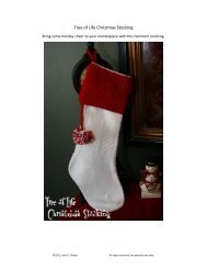 Tree of Life Christmas Stocking - Authentic Knitting board