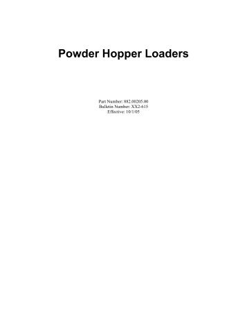 Powder Hopper Loaders - AEC