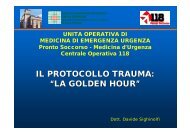 Protocollo trauma maggiore