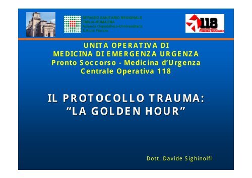 Protocollo trauma maggiore