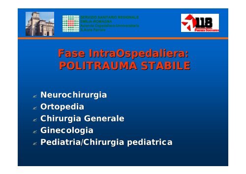 Protocollo trauma maggiore