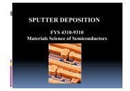 Magnetron sputter deposition