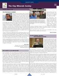 The Clay Minerals Society - Elements Magazine