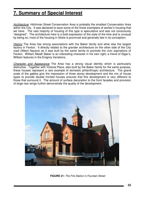 Hitchman Street Conservation Area Appraisal - Stoke-on-Trent City ...