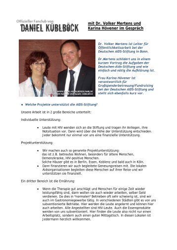 Interview mit Dr. Volker Mertens & Karina Hövener