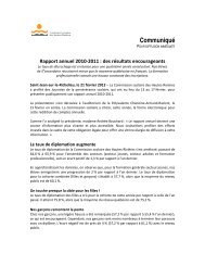 Rapport annuel 2010-2011 - Commission scolaire des Hautes ...