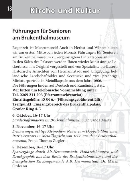 Hermannstädter Gemeindebrief - Evangelische Kirchengemeinde ...