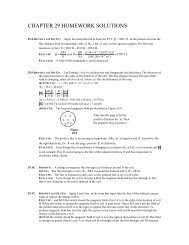 CHAPTER 29 HOMEWORK SOLUTIONS