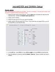 micro KEYER and DX4Win Setup - microHAM