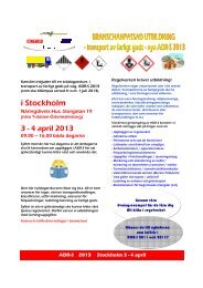 Inbjudan ADR 2013