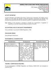 DEMOLITION & BUILDING WORK PROCEDURE - SA.Gov.au