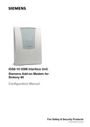 IGS6-10 GSM Interface Unit Siemens Add-on Modem for Sintony 60 ...